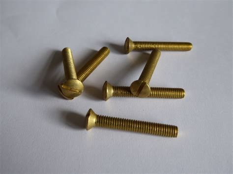 Brass Raised Head Countersunk Machine Screws 2Ba 3Ba 4Ba 5Ba 6Ba