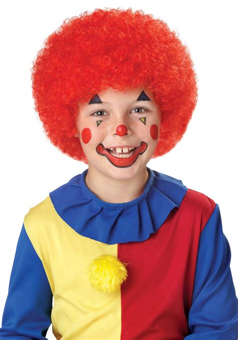 Red Clown Kid's Wig