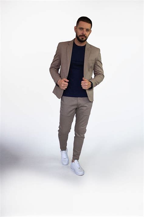 Blazer De Sarja Nude