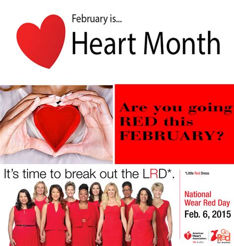 February Is American Heart Month Go Red For Women Day Is Friday