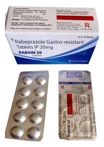 Rabeprazole Tablets IP 20 Mg At Rs 358 Box In Nagpur ID 2851480681762