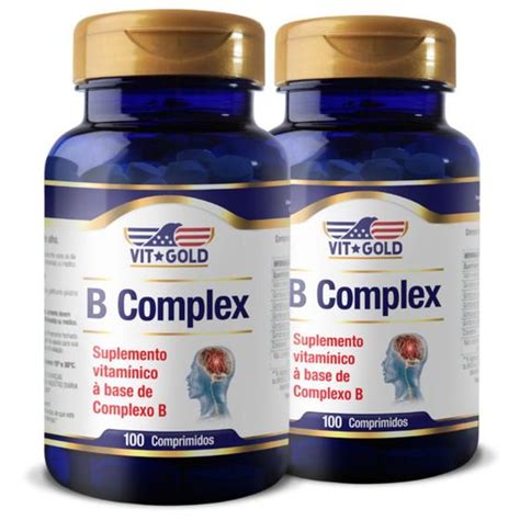 Vitaminas Complexo B Vitgold KIT 2x 100 Comprimidos Complexo B