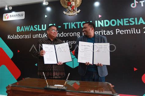 Kerja Sama Bawaslu Dengan Tiktok Antara Foto