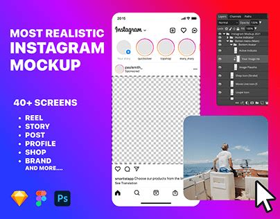 Instagram Mockup Projects Photos Videos Logos Illustrations And