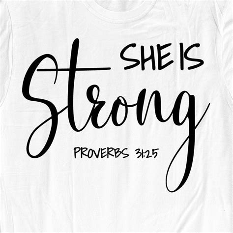 She Is Strong Svg Proverbs 31 25 Svg Religious Svg Proverbs Etsy