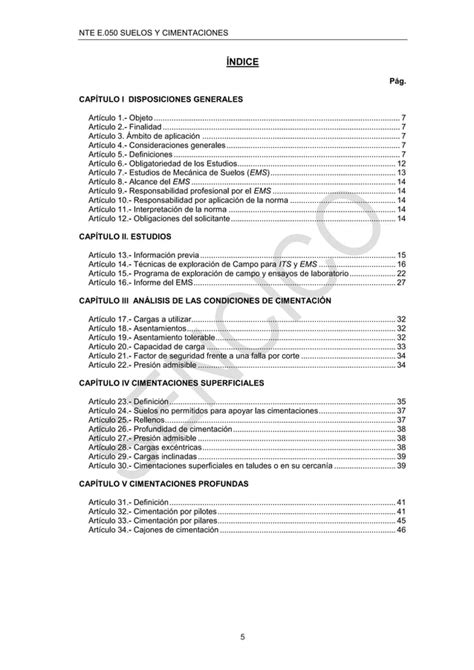 Norma Peruna E Suelos Y Cimentaciones Pdf