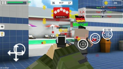 Block Gun Gun Shooting Online Fps War Game Android Gameplay Youtube