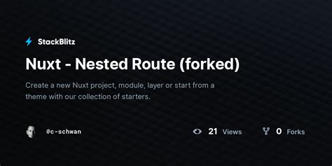 Nuxt Nested Route Forked Stackblitz