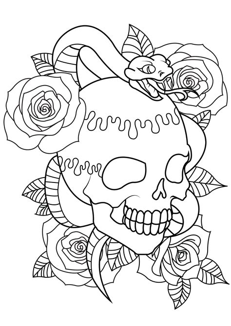 Printable Tattoo Coloring Pages For Adults