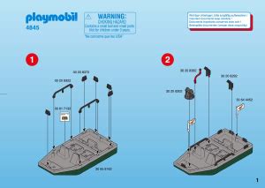 Manual Playmobil Set 4845 Adventure Treasure Robbers Boat With Cannon