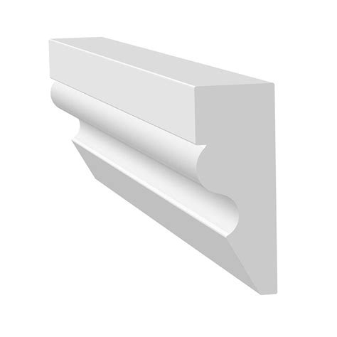 Royal Building Products White Shingle Moulding Vinyl Siding Trim 17187