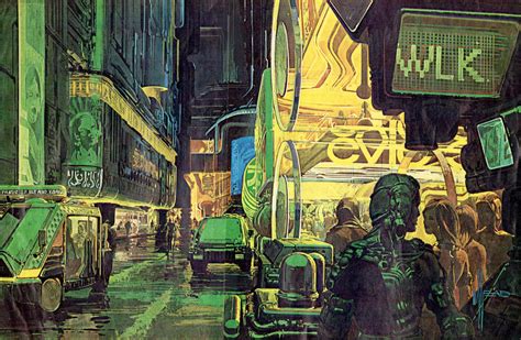 Blade Runner Concept Art By Syd Mead R Cassettefuturism