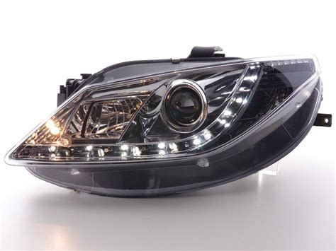 Paire De Feux Phares Daylight Led Seat Ibiza J De Chrome