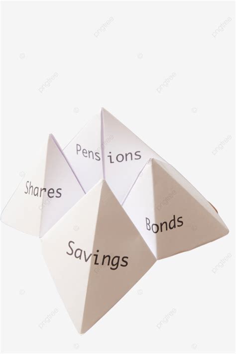 Origami Fortune Teller Hold Retirement Planning Stocks Hands