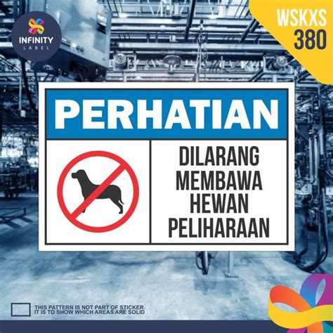 Jual X Wskxs Stiker Safety Sign Sticker Perhatian Dilarang