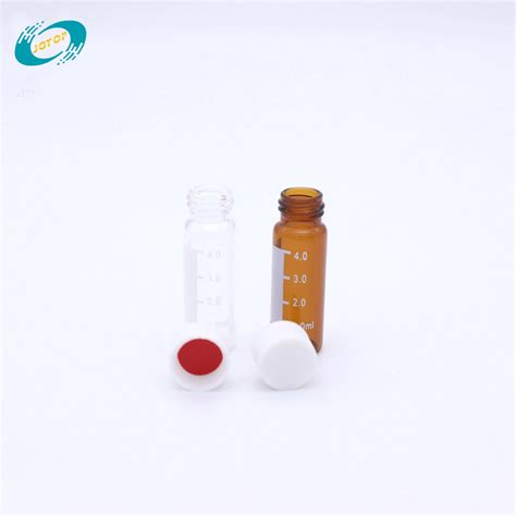 4ml Transparent Amber Autosampler Glass Vial With Crimp Neck China