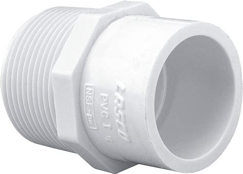 Schedule 40 PVC Pipe Mipt X Slip Reducing Male Adapter 2 X 1 1 2 Dia