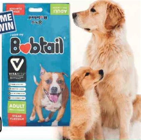 Bobtail Dry Dog Food 55kg6kg65kg7kg8kg Offer At Spar