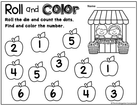 Roll and Color Math Games for the Year - Counting, Addition, Subtraction