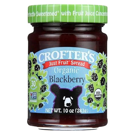 Crofters Organic Blackberry Just Fruit Spread 10 Oz