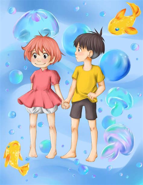 Ponyo Sosuke Ponyo Hayao Miyazaki Studio Ghibli Films Cute