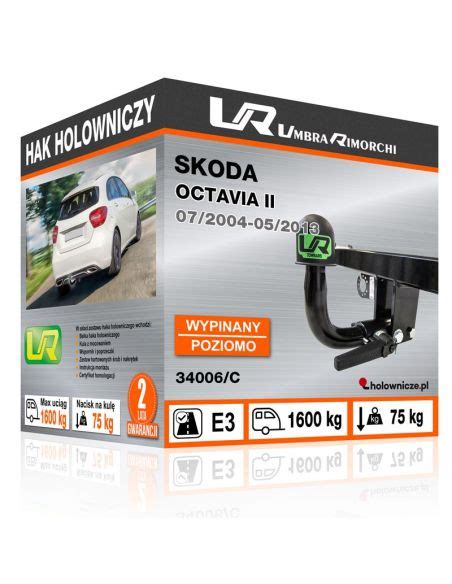 Hak Holowniczy Skoda OCTAVIA II SEDAN KOMBI 4X4 2004 2005 2006