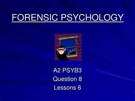 Ppt Forensic Psychology Powerpoint Presentation Free Download Id3110558