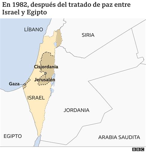 Conflicto israelí palestino 6 mapas que muestran cómo ha cambiado el