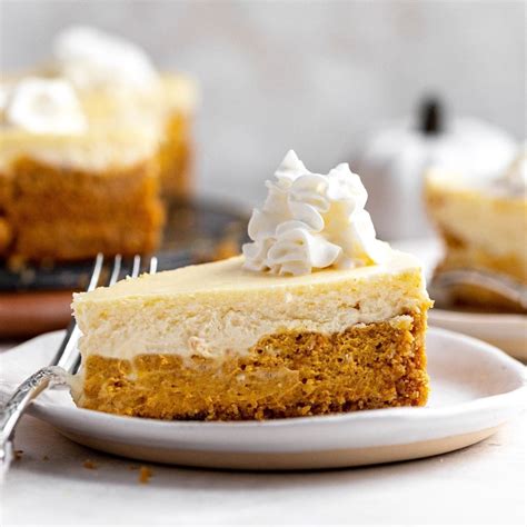 Double Layer Pumpkin Cheesecake Recipe Dinner Then Dessert