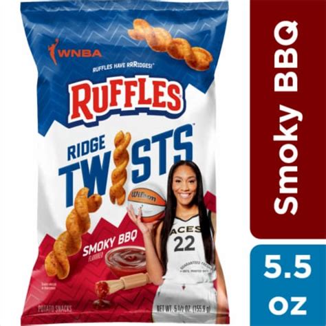 Ruffles Ridge Twists Smoky BBQ Potato Chips 5 5 Oz Kroger