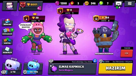 Brawl Stars 8000 Kupa Oldum Emz Aldım Youtube