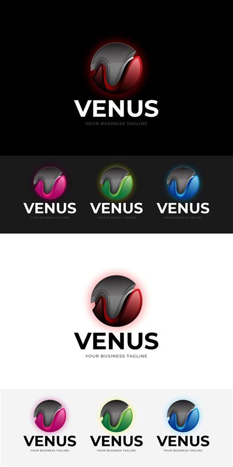 Venus Letter V Logo Venus Letter V Lettering