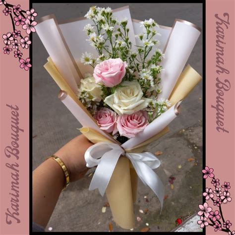 Jual Sehari Jadi Buket Bunga Wisuda Bandung Flower Hand Bouquet Asli