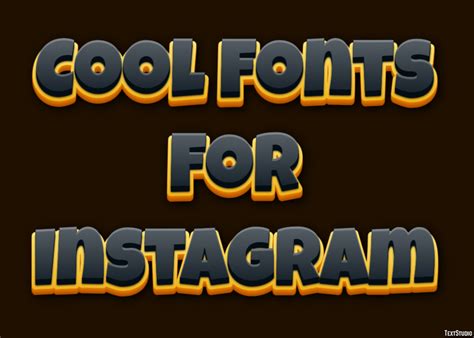 Cool Fonts For Instagram Text Effect And Logo Design Font