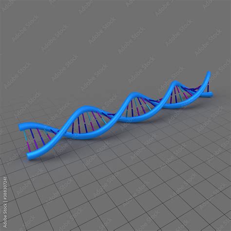 DNA strand Stock 3D asset | Adobe Stock