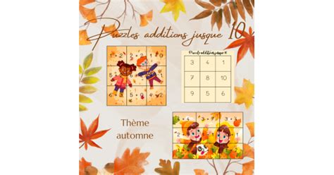 Puzzles Additions Jusque Automne