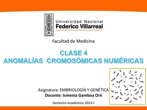 Anomalías cromosómicas numéricas Claudia H uDocz