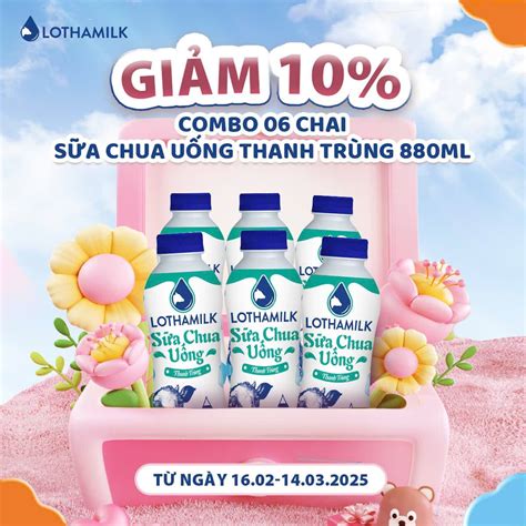 Sữa Chua Uống Thanh Trùng 880ml - LothaMilk