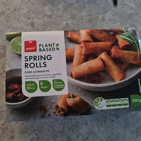 Pams Plant Based Spring Rolls Review Abillion