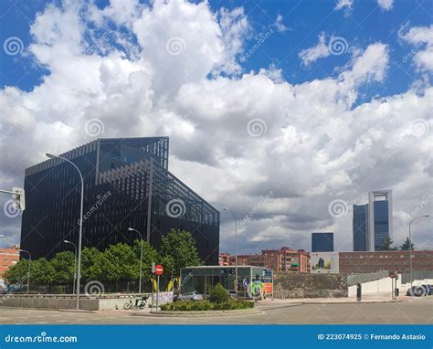 The Skyline and the Four Towers in Madrid with the New Design in Its ...