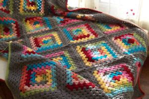 Grannys Baby Log Cabin Blanket Pattern Free Crafts Patterns