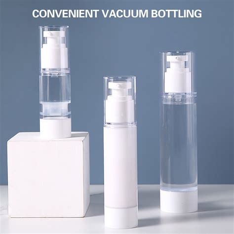 Compact Leak Proof Portable Airless Bottle Empty Vacuum Lotion Bottles Clear Containers