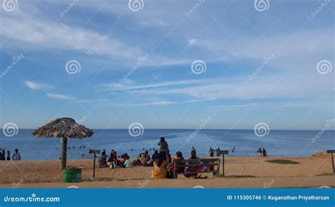 Enjoying the Evening at Kankesanthurai Editorial Photo - Image of waves ...