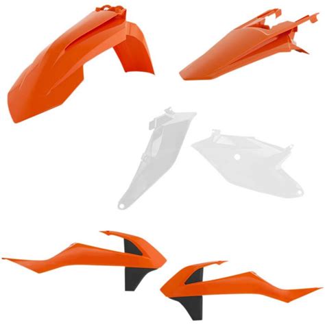 Acerbis Plastic Kit Original Black/Orange/White 2020 - 2686016812 ...