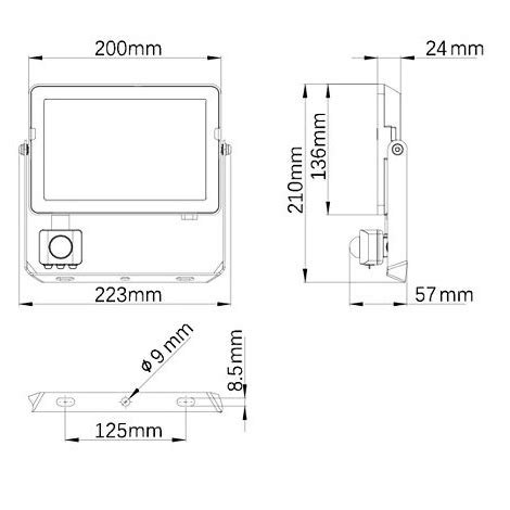 Philips Led Venkovn Reflektor Se Senzorem Projectline Led W V