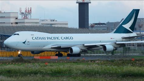 Cathay Cargo Boeing 747 400f B Lie Takeoff From Narita 34r Youtube