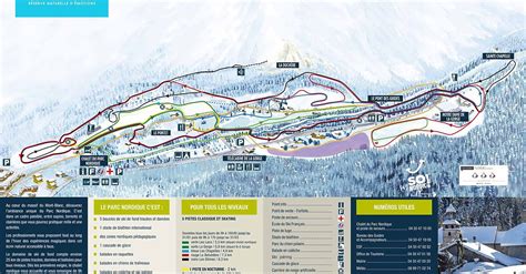 BERGFEX Trail Map Les Contamines Montjoie Cross Country Skiing Les