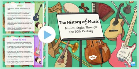 20th Century Music History PowerPoint Primary Resource