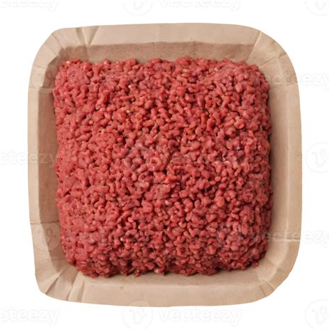 Ai Generated Prepared Raw Ground Beef For Cooking Isolated 38243256 Png