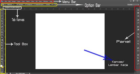 Mengenal Bagian Tampilan Adobe Photoshop Tutorial Dasar Images